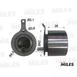 Ролик Ремня Грм Daewoo Matiz/Spark 0.8/1.0 03- Miles арт. AG02006 - Autoparts арт. Miles_AG02006