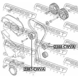 Ролик натяжной ремня грм Febest 2387-CWVA - Febest арт. 2387-CWVA