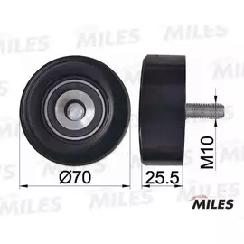 Ролик ремня приводного ford focus 98-06 01 1.8 2.0 Miles AG03010 - Miles арт. AG03010