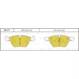 Колодки тормозные дисковые передние BMW 5(E60,E61) 03->