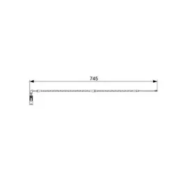 QBWS0244=23951F [34353411756] !датчик износа колодок перед. BMW X3 all 04> L=745