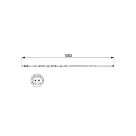 Датчик износа тормозных колодок BMW F01, F02, F03, F04, F07 08- Front LH=1080mm