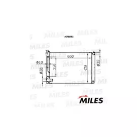 Радиатор (паяный) LEXUS RX300 3,0 A/T 02- - MILES арт. ACRB392