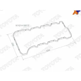 Прокладка клапанной крышки LEXUS LX570 07- 3URFE №2