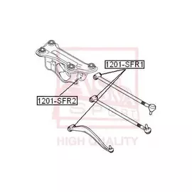 1201-SFR1 5520226500 HYUNDAI Santa Fe 2.0 2001.8 Сайлентблок заднего рычага