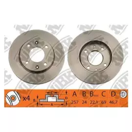 ДИСК ТОРМОЗНОЙ ПЕРЕДНИЙ ПЕРЕДН HY ELANTRA 1 6 2 0L 00 06 MATRIX 1 6 1 8L 01 08 KI CERATO SPECTRA
