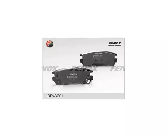 m/1360852/FENOX/Колодка тормозная (кт.4 шт) Chevrolet Captiva 2.0-2.4, 06-, Opel Antara 2.4i-3.2i/2.0CDT, 07- 110,7*