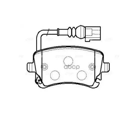 Колодки тормозные дисковые VOLKSWAGEN T5 03>/MULTIVAN 03> (старый арт. CKVW-32) GK1259