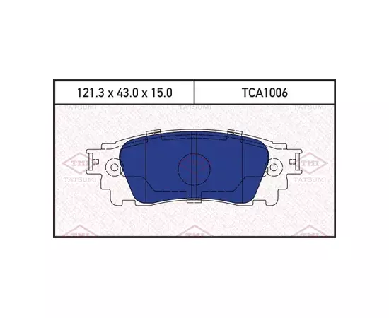 Колодки тормозные дисковые задние LEXUS RX 15->