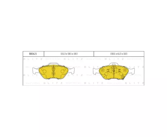 Колодки тормозные дисковые передние Серия:HI-Q TOYOTA YARIS (P9), TOYOTA YARIS / VIOS седан (P9), TO