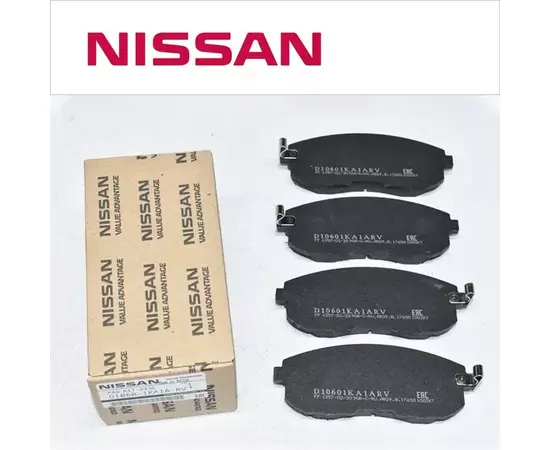 Колодки тормозные Nissa L32 F15 Z12 C12 C11; 41060-89EX2, D10601KA1A, Nissan D10601KA1ARV передние оригинал