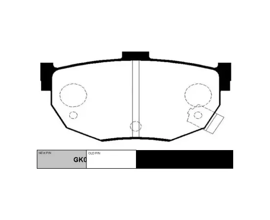 Колодки тормозные дисковые задние HYUNDAI: COUPE 96-02, TIBURON 97-08, ELANTRA 95-06  KIA: SPECTRA, CERATO 05-09  NISSAN: MAXIMA 85-94