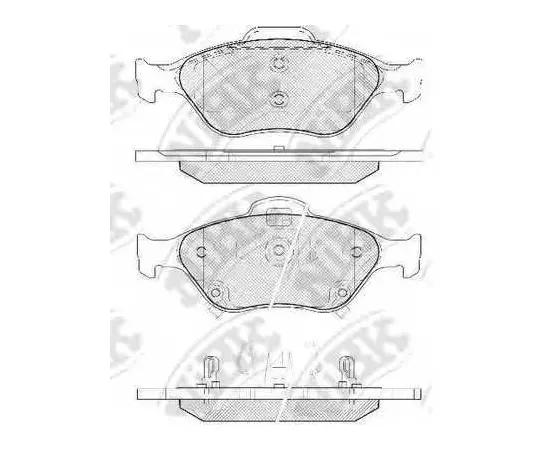 Колодки тормозные TOYOTA Yaris (06-) (1.0/1.3/1.5) передние (4шт.) NIBK