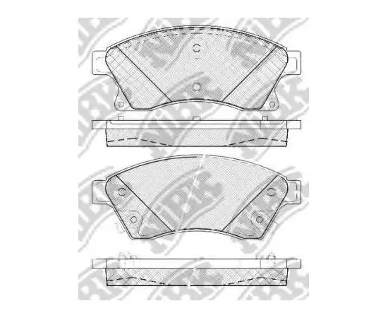 Колодки тормозные дисковые CHEVROLET CRUZE 1.6 2009 - CHEVROLET CRUZE 1.6 2012 - OPEL ASTRA 1.6