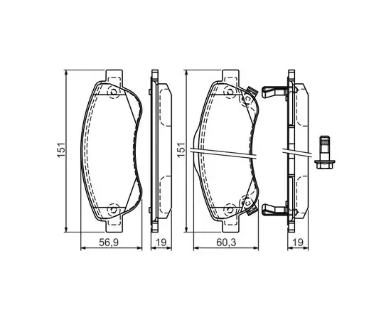 0 986 494 379 колодки дисковые! передние  Honda CR-V 2.0/2.2D/2.4 06>