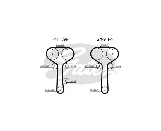 Ремень ГРМ GATES 5508XS /859715508/ FORD Focus/Mondeo 1.6-2.0 16V 98-/Transit 1.8 16V 02-