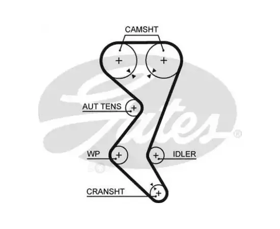 Ремень ГРМ CITROEN C4/C5 1.8-2.0 04- / PEUGEOT 307/407 1.8-2.0 03- (153x25)