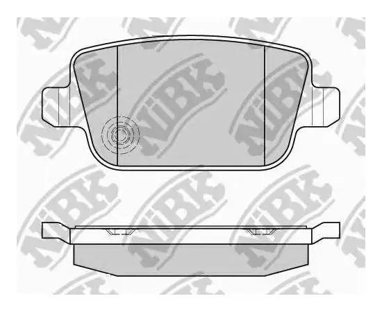 Колодки тормозные NiBK PN0461