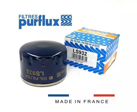 Фильтр масляный Purflux LS932 Renault Duster 2.0, Kaptur, Logan, Nissan Terrano F4R 8200768913, 7700274177
