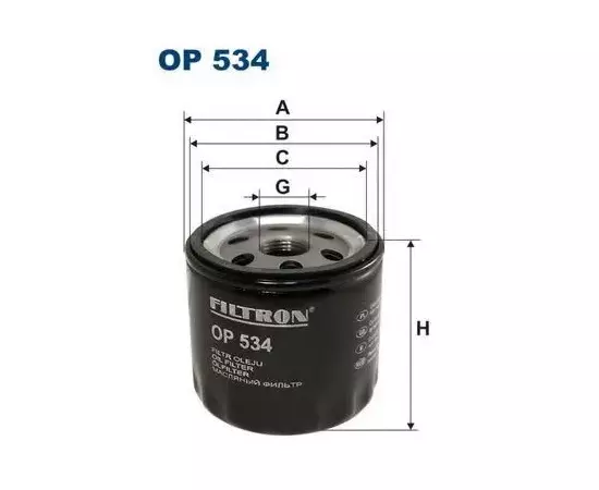 Фильтр масляный chrysler FILTRON OP534