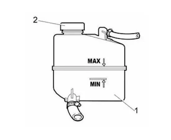 Бачок расширительный системы охлаждения OPEL: MERIVA A 03-10 - арт. 13160252
