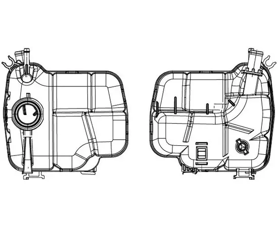 Бачок расширительный охлаждающей жидкости для а/м Chevrolet Cruze (09-)/Opel Astra (10-) (без датчика) / LET 0541 - арт. LET 0541