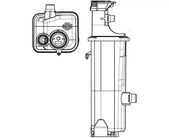 Бачок расширительный охлаждающей жидкости для а/м BMW X5 (E53) (00-)/X3 (E83) (04-)/3 (E46) (98-) / LET 2610