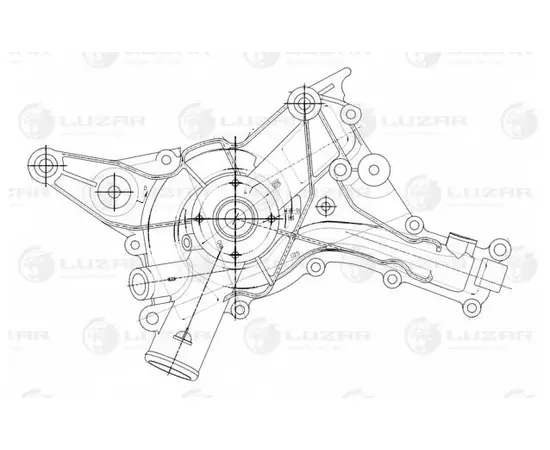 Помпа LUZAR LWP15321 Mercedes-Benz C-Class W203 (00-), E-Class W211 (02-), G W463 (90-), S-Class W22