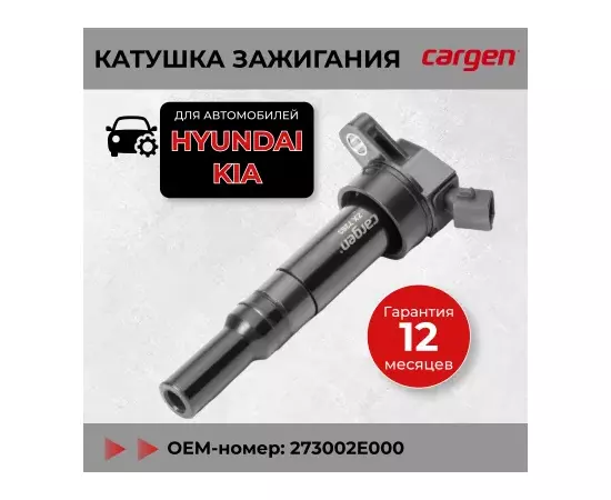 Катушка зажигания для Hyundai, Kia. OEM: 273002E000