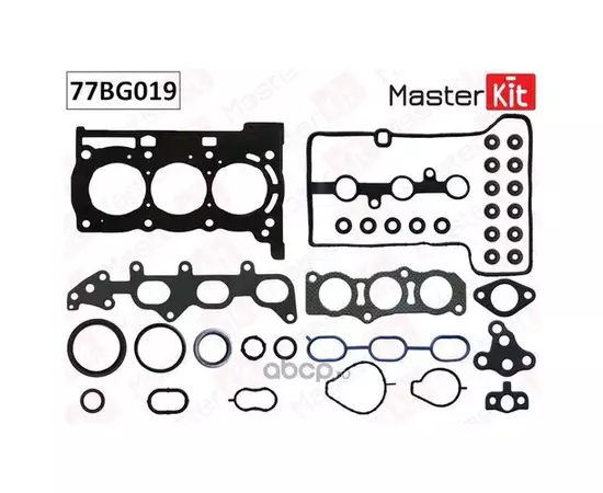 Полный комплект прокладок ДВС Toyota AYGO,YARIS 1.0 VVT-I 1KR-FE 05- MasterKit 77BG019 - MasterKit арт. 77BG019