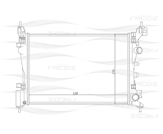 Радиатор FREE-Z KK0144 - FREE-Z арт. KK0144