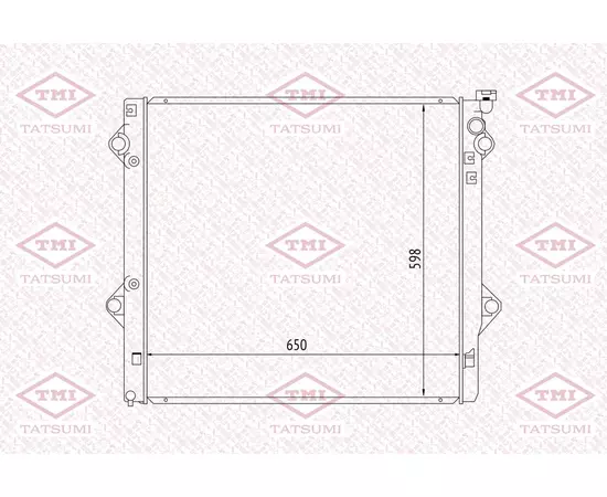 Радиатор системы охлаждения TATSUMI TGA1036 - TMI TATSUMI арт. TGA1036