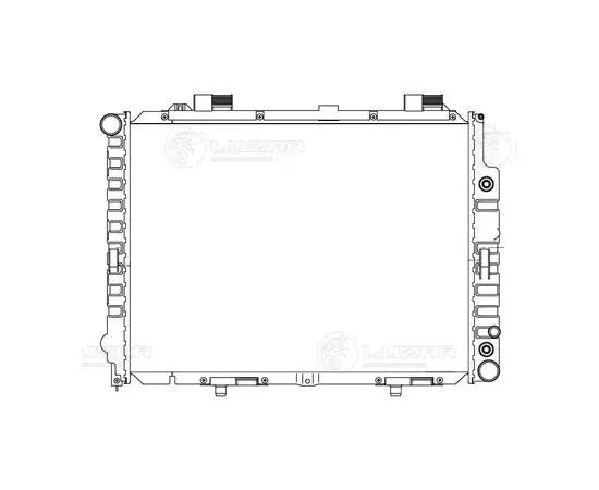радиатор алюминиевый LUZAR для а/м Mercedes-Benz E (W210) (95-) (LRc 15109)
