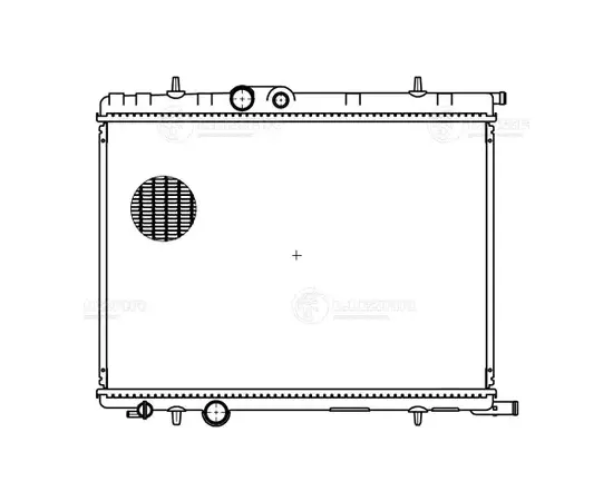 радиатор алюминиевый LUZAR для а/м Peugeot 307/Citroen C4 (04-) 1.4/1.6i (LRc 20F4)