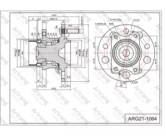 Ступица Arirang ARG211064