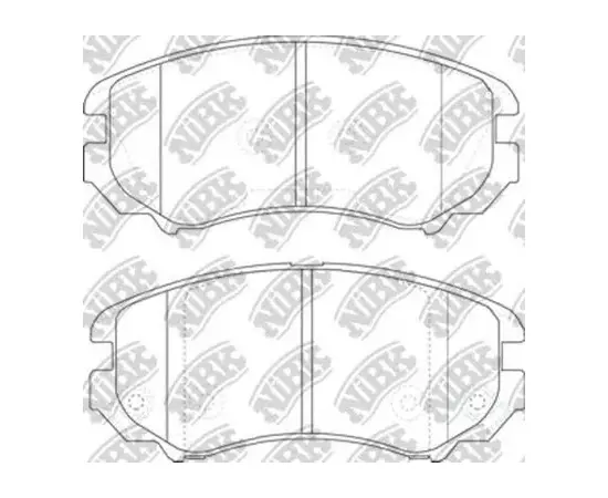 pn0377 NiBK Колодка тормозная HYUNDAI Sonata V, Tucson (JM), KIA Soul передняя (4шт.) (NIBK)