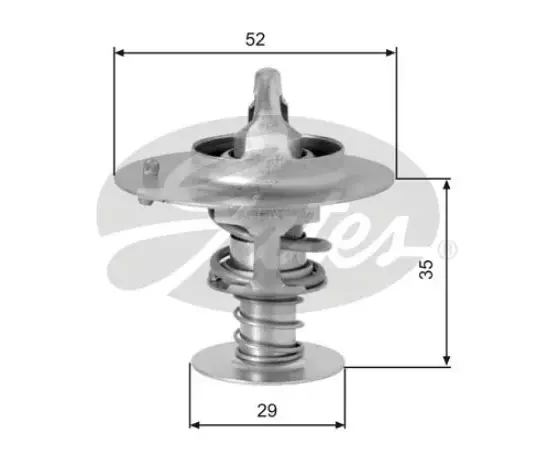 Термостат Honda Jazz 02-08, Civic 87-; Mitsubishi Lancer 84-92, Colt 84- Gates