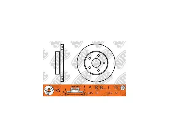 Диск тормозной TOYOTA LAND CRUISER 200 4.5 2007 - LEXUS LX 5.7 2007 - TOYOTA LAND CRUISER 200 4.