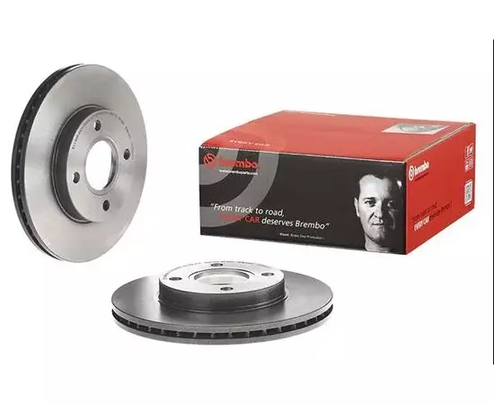 Диск тормозной Brembo Painted Disc передний FORD FOCUS 98>05/FUSION 1.4/1.6 01>