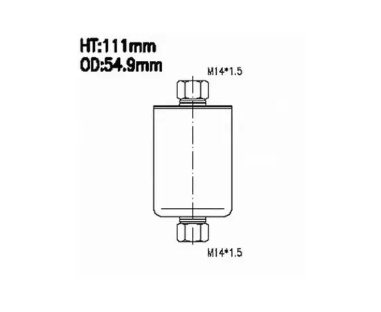 Фильтр топливный LADA SAMARA 1.5 1996 - 2006 LADA 112 1.5 2000 - 2005 LADA 112 1.6 2006 - 2008