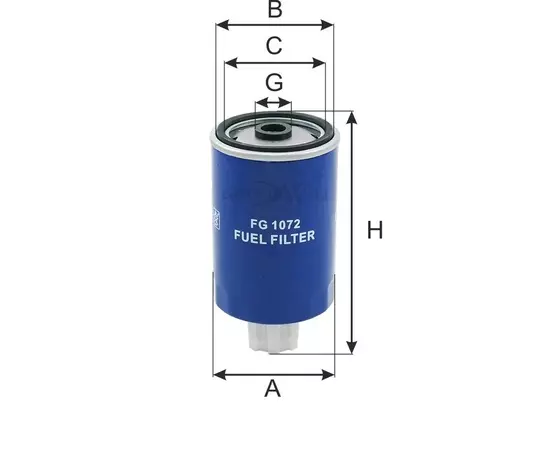 Фильтр топливный hcv GoodWill FG 1072