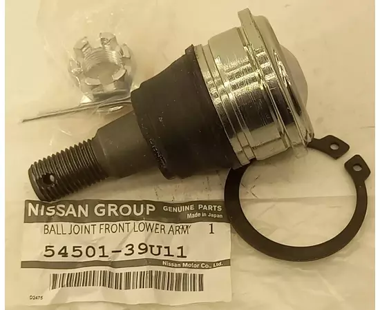 Шаровая опора переднего нижнего рычага Nissan (Ниссан), 54501-39U11 (5450139U11).