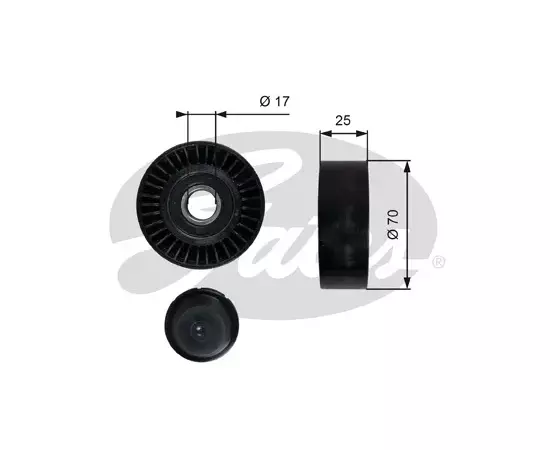 Ролик обводной навесного оборудования Gates T36249 - Gates арт. T36249