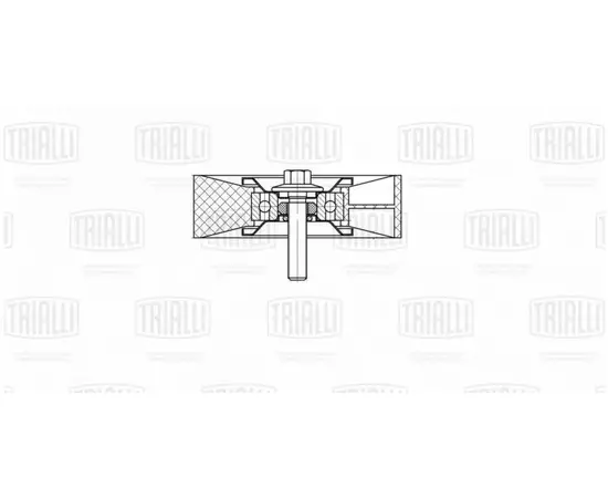 Ролик приводного ремня Mercedes C (W203) 02-, 1.8 (W204) 07- 1.6i 1.8i (только ролик) Trialli - Trialli арт. CM5114