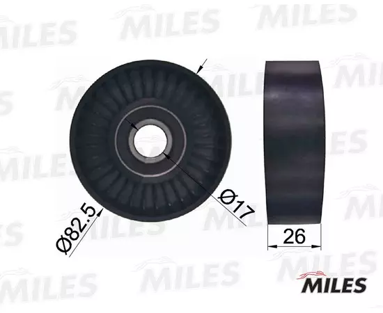 MILES Ролик ремня приводного HYUNDAI SONATA/TUCSON 2.7 - MILES арт. AG02054