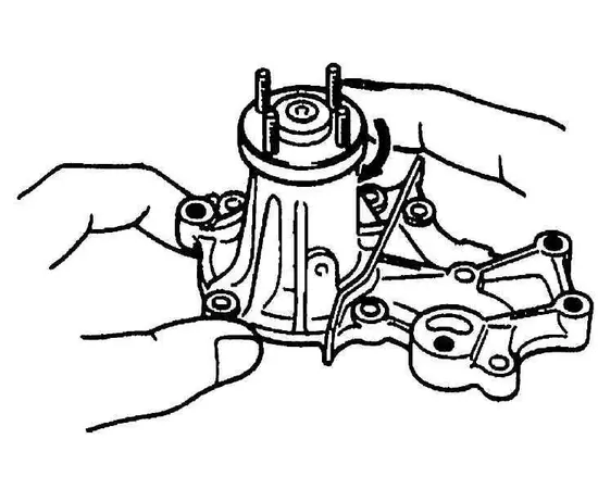 Насос водяной TOYOTA CAMRY (06-)/GEELY ATLAS (18-) 2.0I/2.4I - Luzar арт. LWP 1929