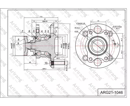 Ступица Arirang ARG211046