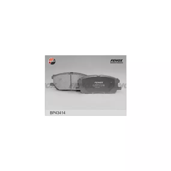 КОЛОДКИ ТОРМОЗНЫЕ ДИСКОВЫЕ Lexus RX300, Toyota Harrier all, 03- Передние Fenox BP43414
