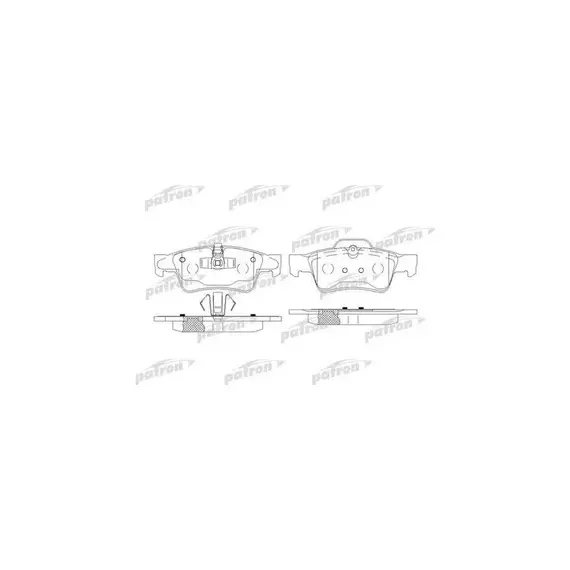 Колодки задние MERCEDES-BENZ A164 420 15 20