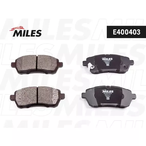Колодки тормозные передние (без датчика) (Смесь Low-Metallic) FORD FIESTA 08-/MAZDA 2 07- (TRW GDB3437) E400403